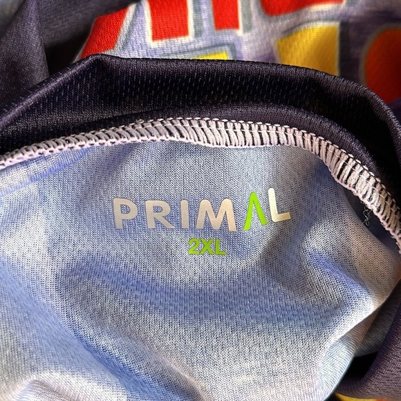 Primal Back to the Bike Trail Purple Golden Yellow Bike Jersey NWT 2XL Raglan - Picture 11 of 12